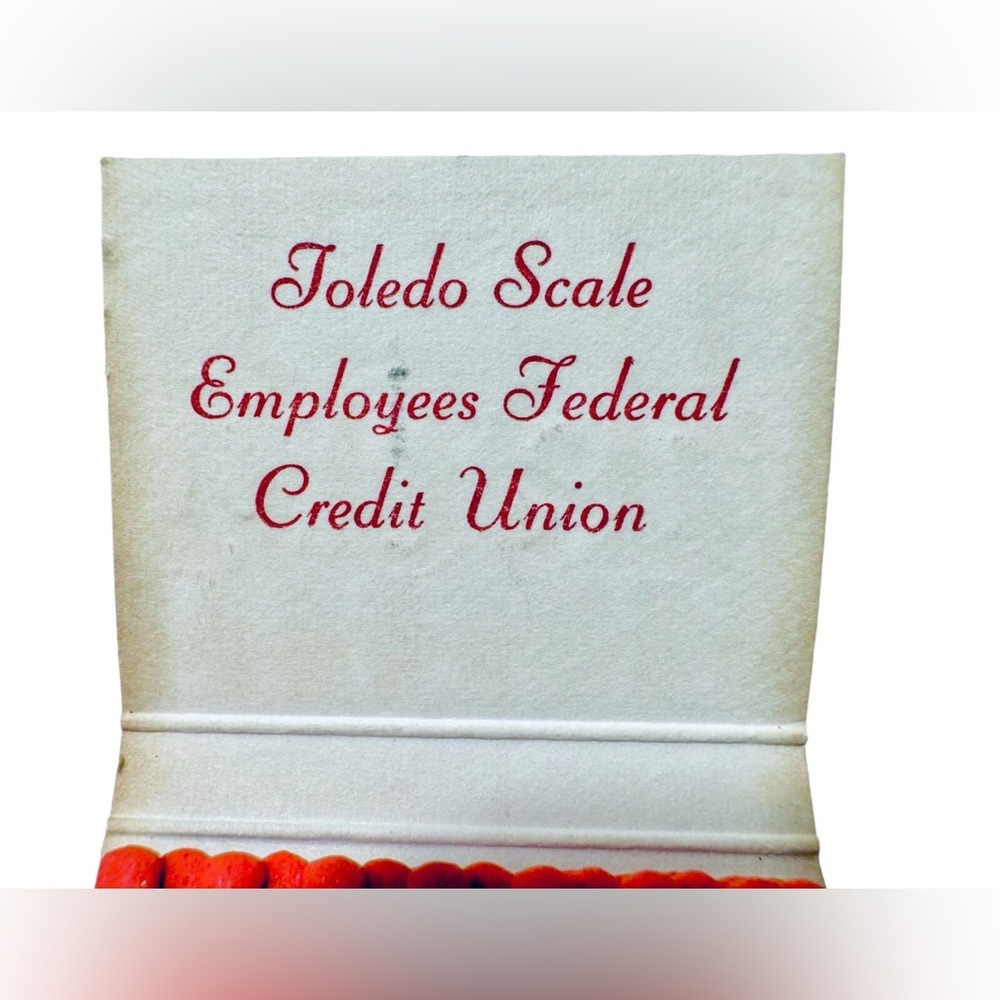 Toledo Scale Employees Credit Union Vintage Christmas Noel Unstruck Match Books - Picture 12 of 15